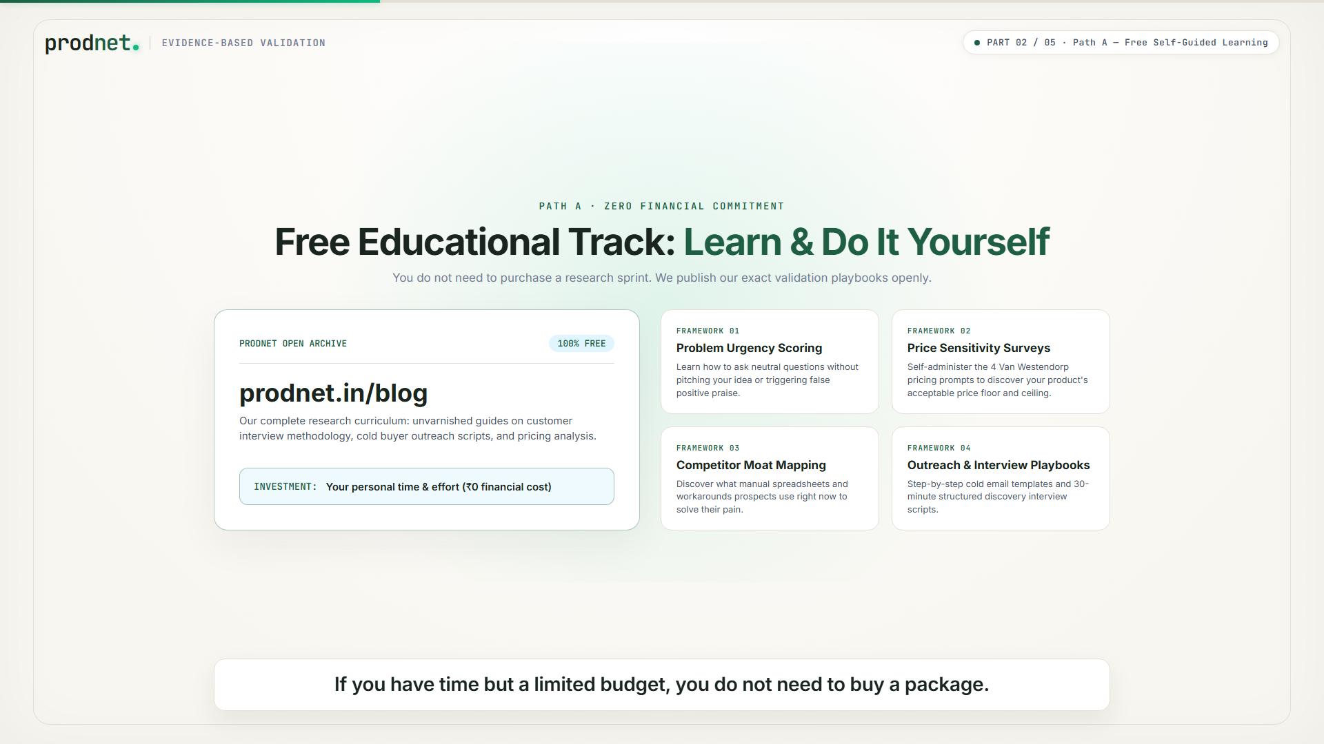 Free Learning vs. Paid Managed Research